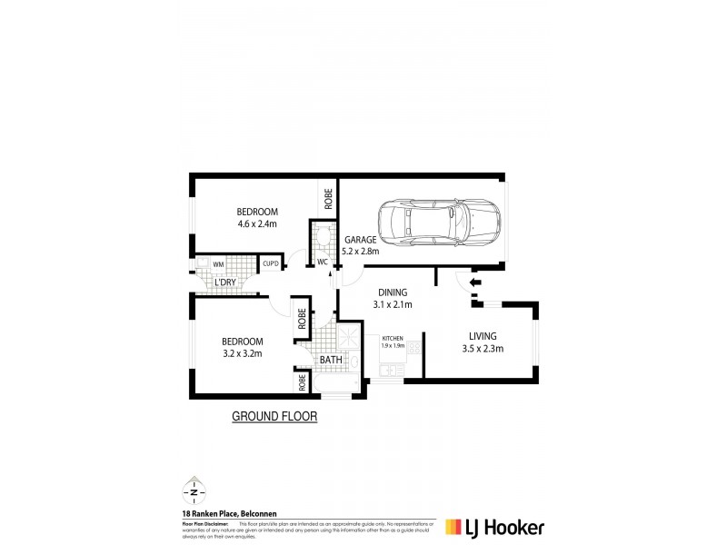 18 Ranken Place, Belconnen ACT 2617 Floorplan