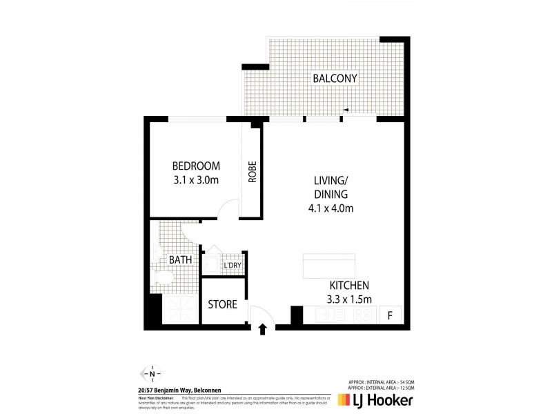 20/57 Benjamin Way, Belconnen ACT 2617 Floorplan
