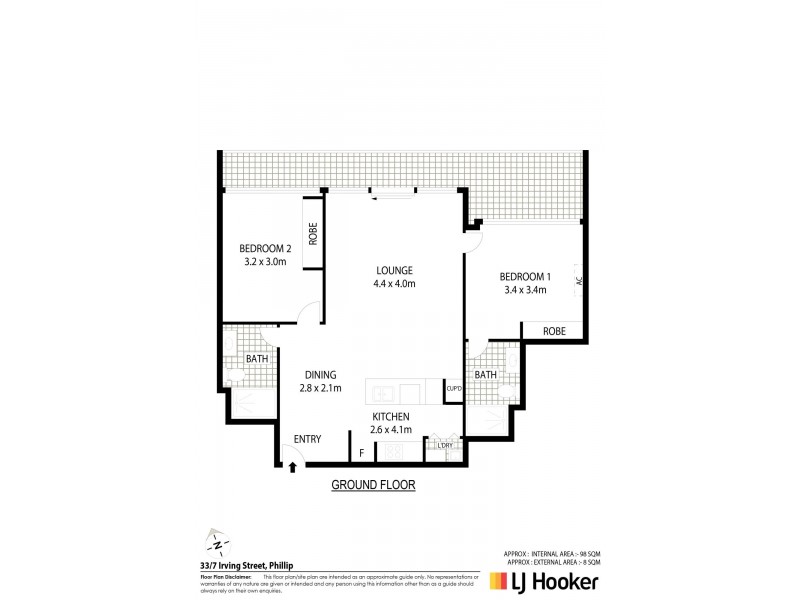 33/7 Irving Street, Phillip ACT 2606 Floorplan