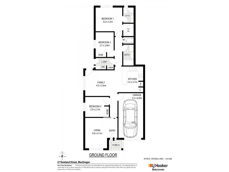 27 Rowland Street, Macgregor ACT 2615 Floorplan