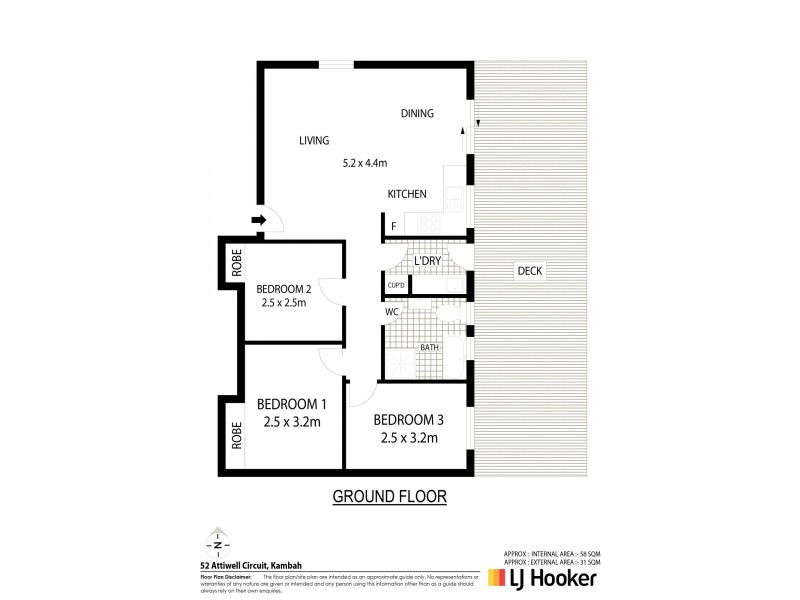52 Attiwell Circuit, Kambah ACT 2902 Floorplan