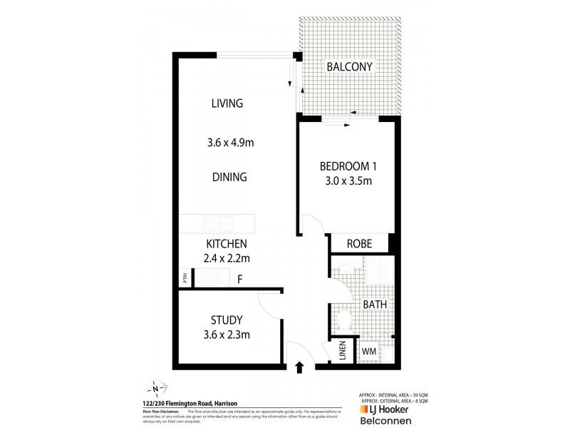 122/230 Flemington Road, Harrison ACT 2914 Floorplan