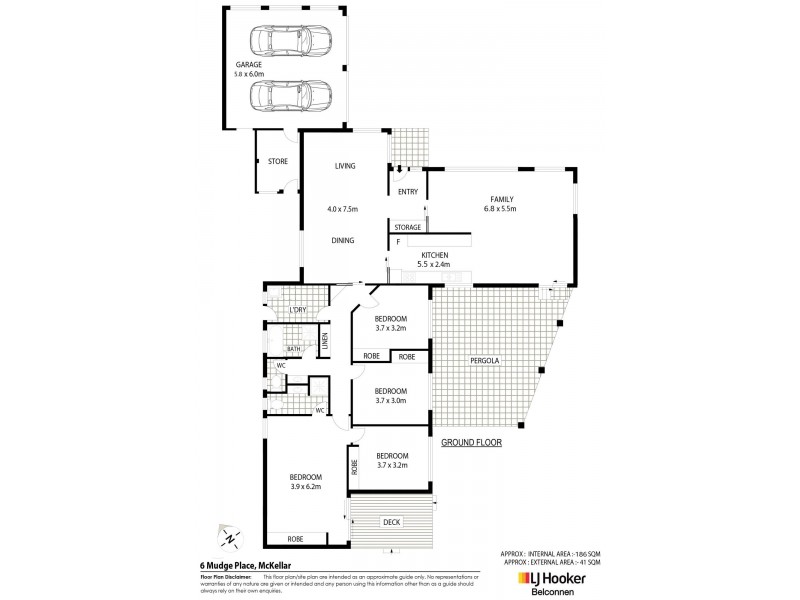 6 Mudge Place, Mckellar ACT 2617 Floorplan