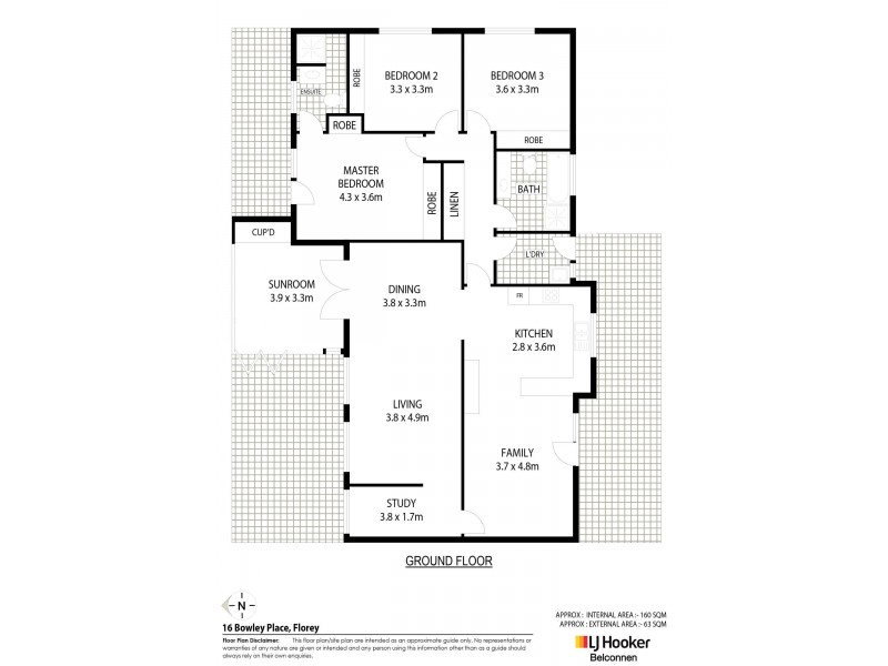 16 Bowley Place, Florey ACT 2615 Floorplan