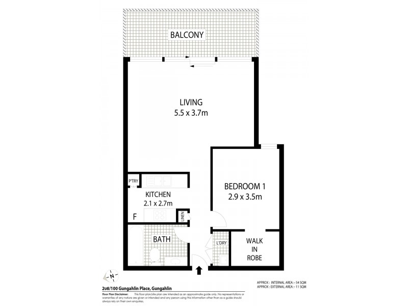 208/100 Gungahlin Place, Gungahlin ACT 2912 Floorplan