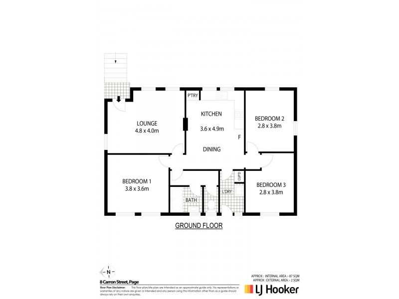 8 Carron Street, Page ACT 2614 Floorplan