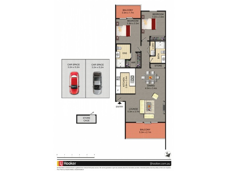 21B/21 Beissel Street, Belconnen ACT 2617 Floorplan