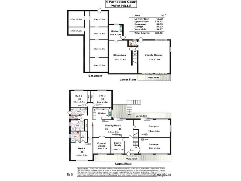 4 Parkeston Court, Para Hills SA 5096 Floorplan