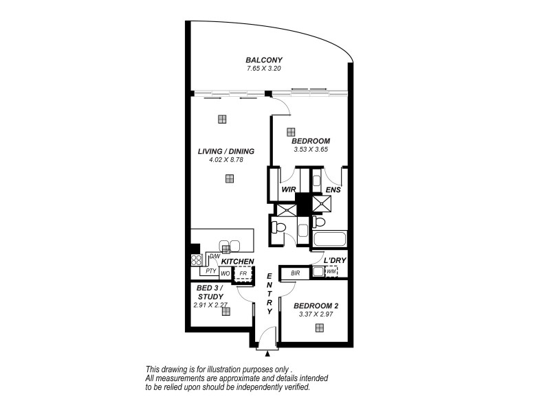 25/155 Brebner Drive, West Lakes SA 5021 Floorplan