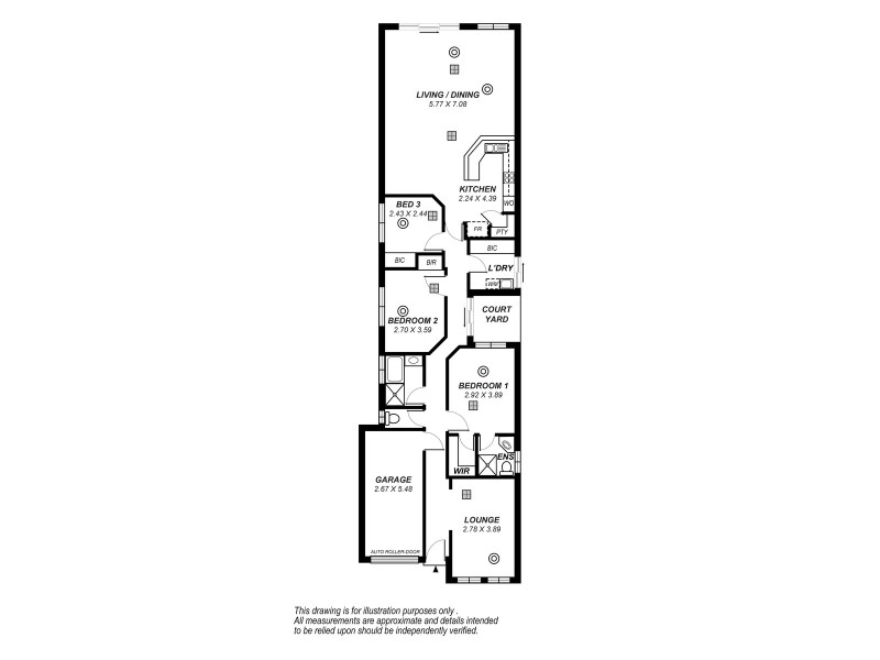 2/239 Torrens Road, West Croydon SA 5008 Floorplan