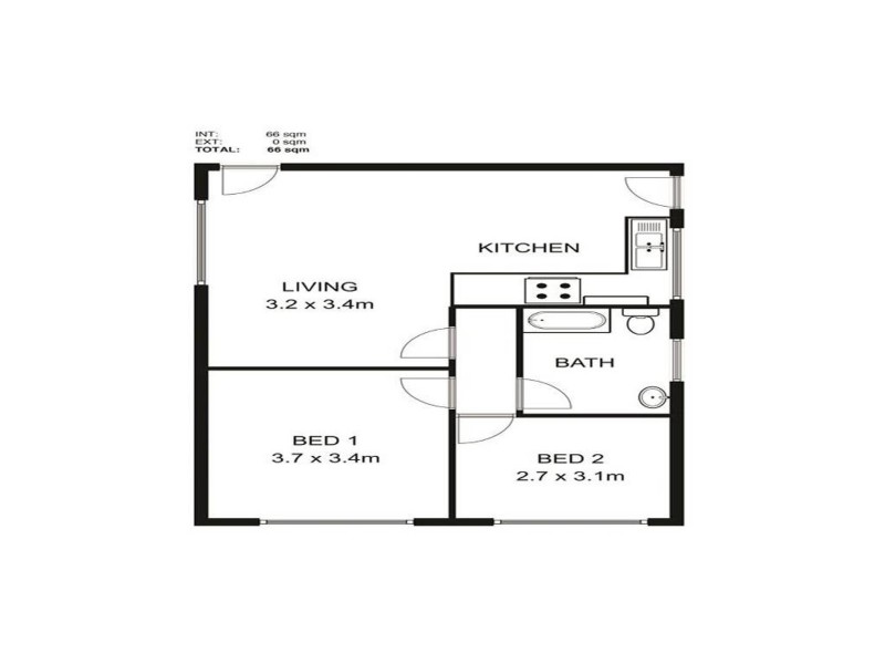 1/22 Graham Street, Glanville SA 5015 Floorplan