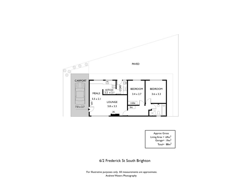 6/2 Frederick Street, South Brighton SA 5048 Floorplan