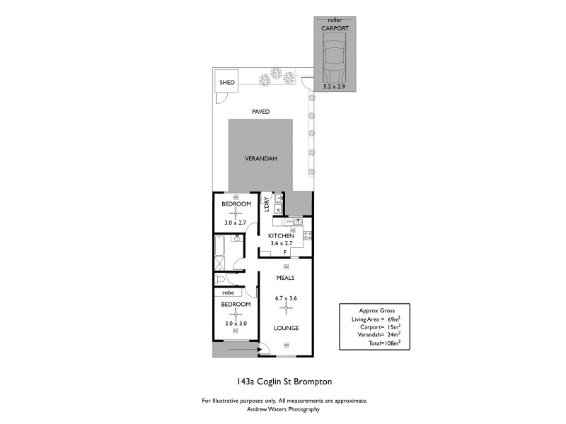 Unit/3/143A Coglin Street, Brompton SA 5007 Floorplan