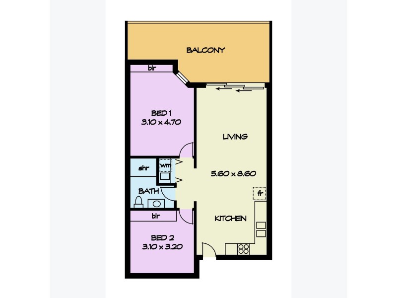 Apartment/303/189 Devonport Terrace, Prospect SA 5082 Floorplan