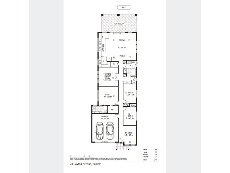 20B Ayton Avenue, Fulham SA 5024 Floorplan