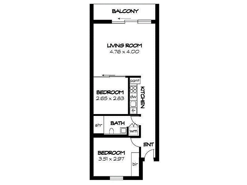 41/31 Halifax street, Adelaide SA 5000 Floorplan