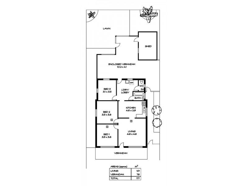 41 Florence Tce, Rosewater SA 5013 Floorplan