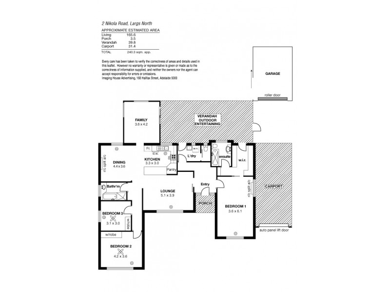 2 Nikola Rd, Largs North SA 5016 Floorplan