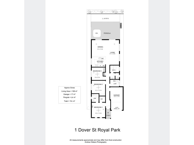 1 Dover Street, Royal Park SA 5014 Floorplan