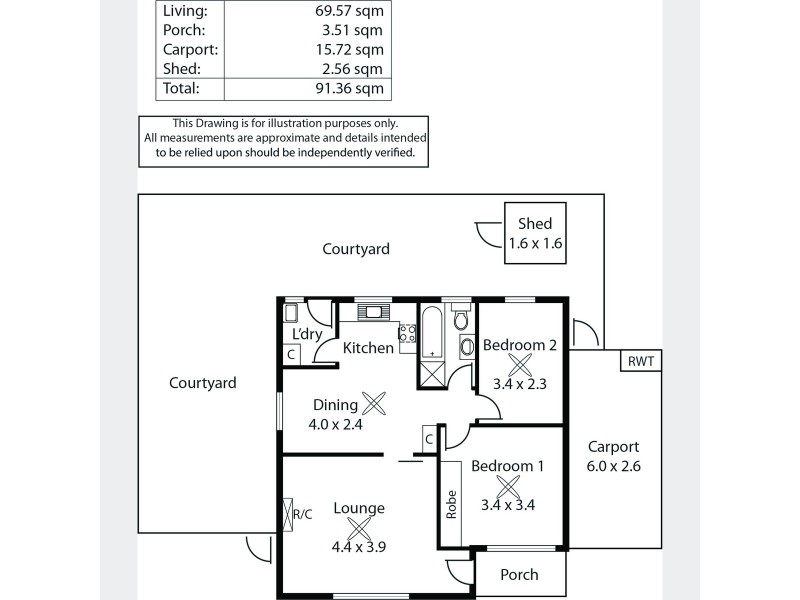 5/1-5 Carnarvon Terrace, Largs North SA 5016 Floorplan