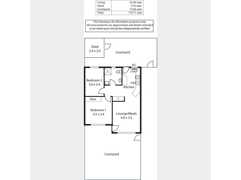 2/34 College Road, Somerton Park SA 5044 Floorplan