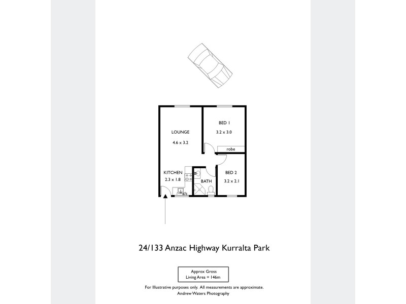 24/133 Anzac Highway, Kurralta Park SA 5037 Floorplan