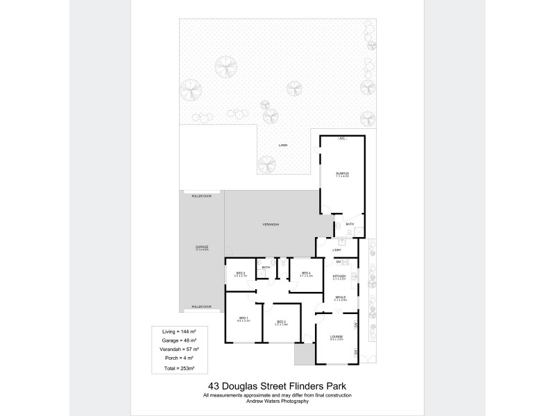 43 Douglas Street, Flinders Park SA 5025 Floorplan