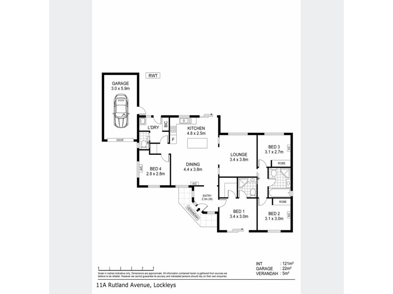 11A Rutland Avenue, Lockleys SA 5032 Floorplan