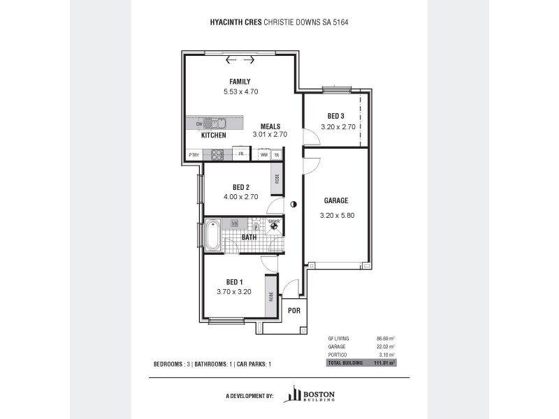 Lot 203 Hyacinth Crescent, Christie Downs SA 5164 Floorplan