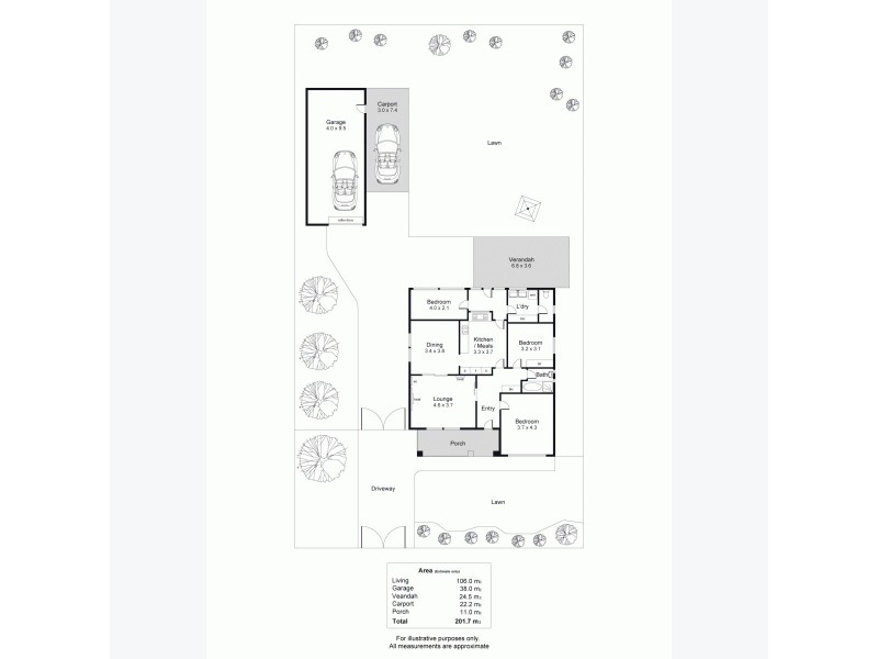 37 Greville Avenue, Flinders Park SA 5025 Floorplan