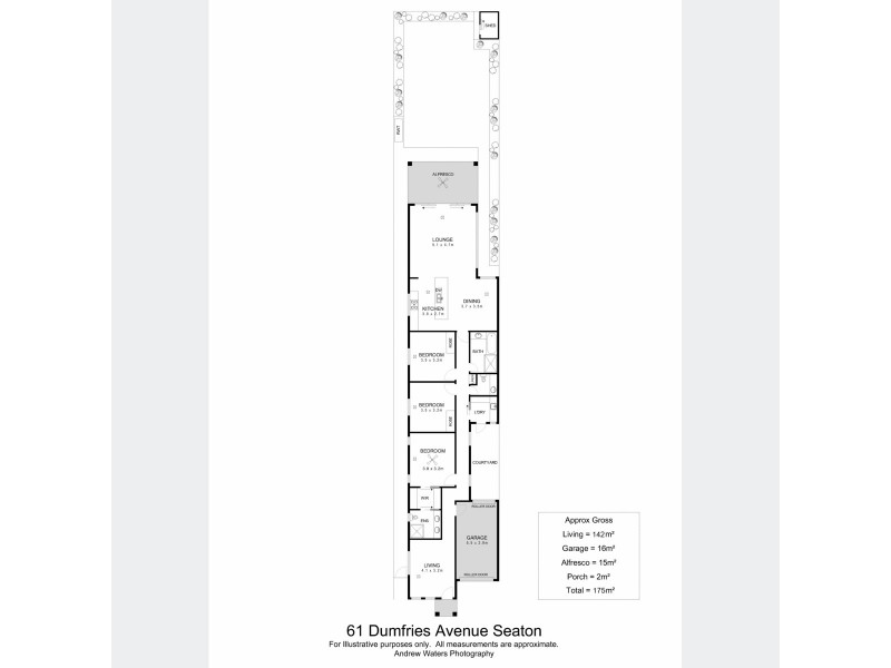61 Dumfries Avenue, Seaton SA 5023 Floorplan