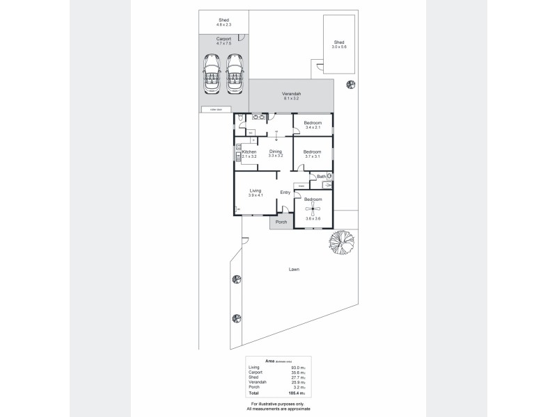 74 David Terrace, Kilkenny SA 5009 Floorplan