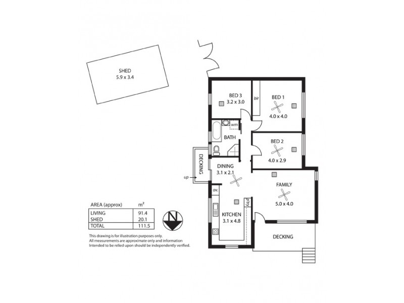 9 Clacton Road, Dover Gardens SA 5048 Floorplan
