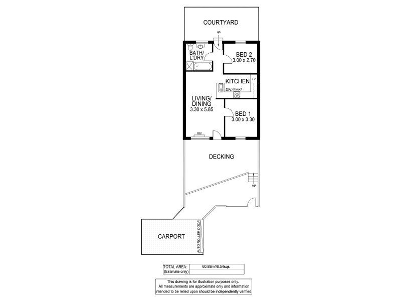 2/43 Wheatland Street, Seacliff SA 5049 Floorplan