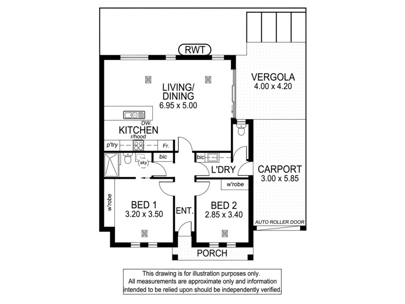 12 Sixth Avenue, Warradale SA 5046 Floorplan