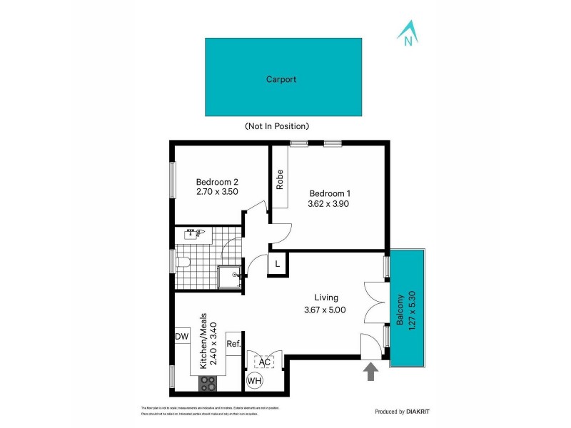 6/4 Bristol Place, Glenelg South SA 5045 Floorplan