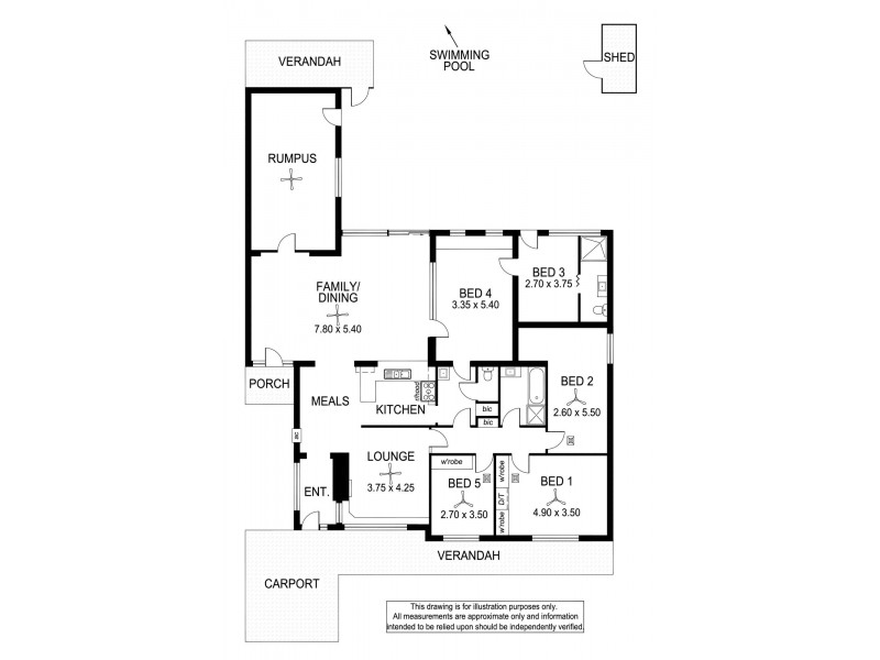4 Tudor Avenue, Clovelly Park SA 5042 Floorplan