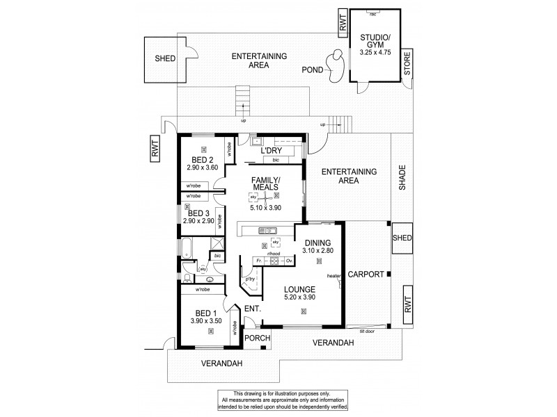 22 Darwendale Street, Huntfield Heights SA 5163 Floorplan