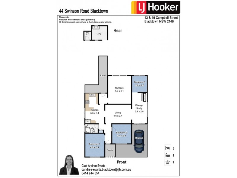 44 Swinson Road, Blacktown NSW 2148 Floorplan
