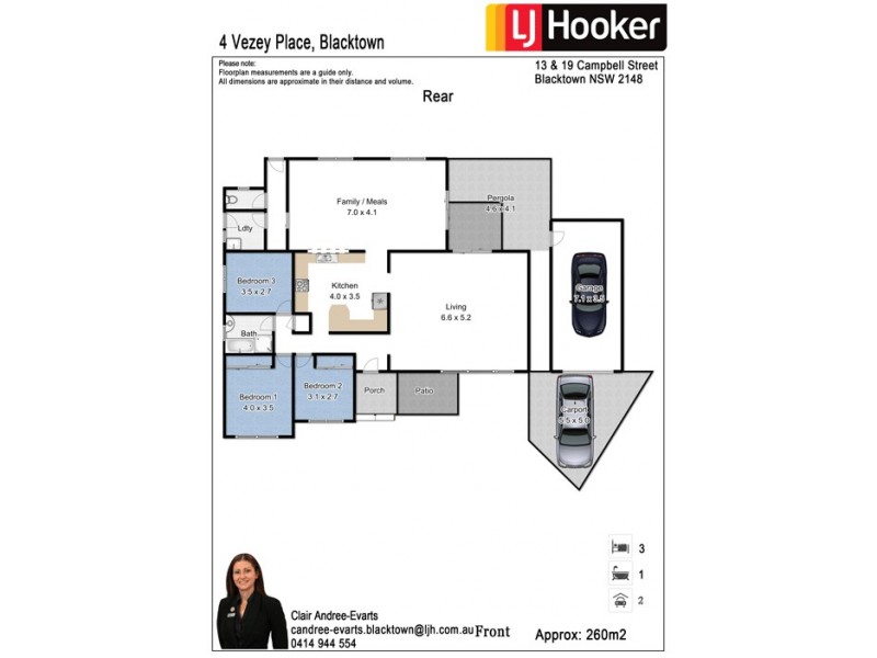 4 Vezey Place, Blacktown NSW 2148 Floorplan