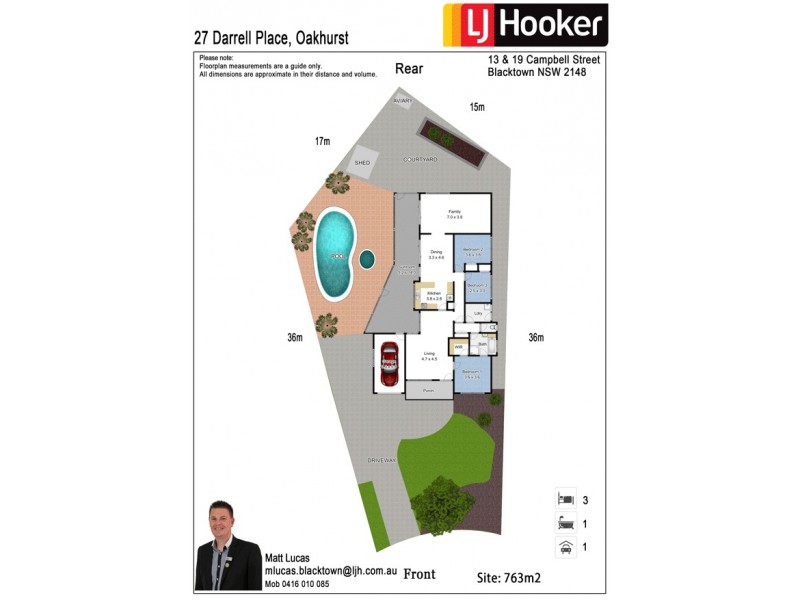 27 Darrell Place, Oakhurst NSW 2761 Floorplan