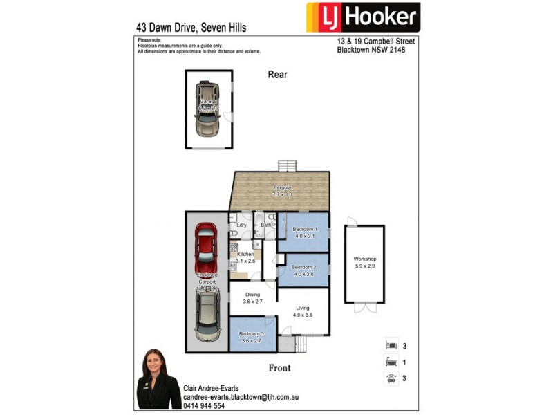 43 Dawn Drive, Seven Hills NSW 2147 Floorplan