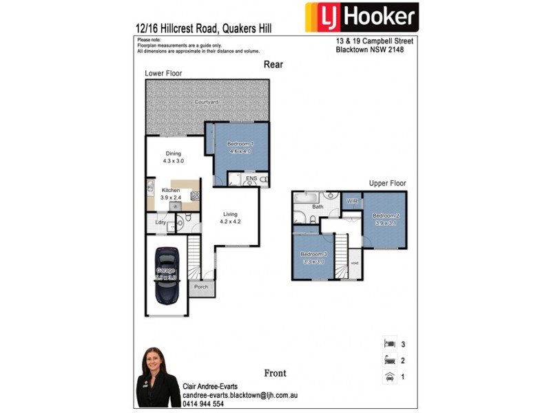 12/16 Hillcrest Road, Quakers Hill NSW 2763 Floorplan