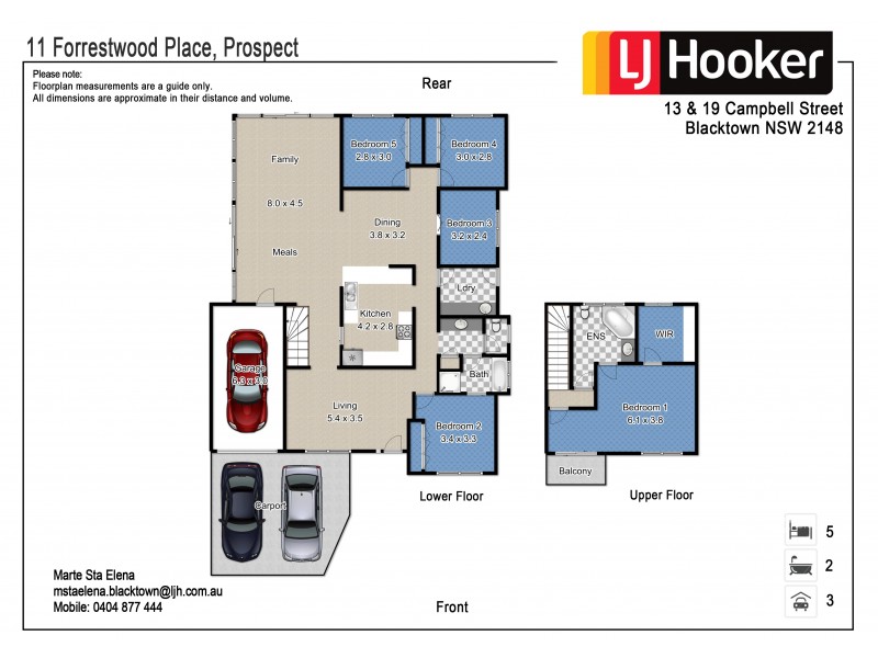 11 Forrestwood Place, Prospect NSW 2148 Floorplan