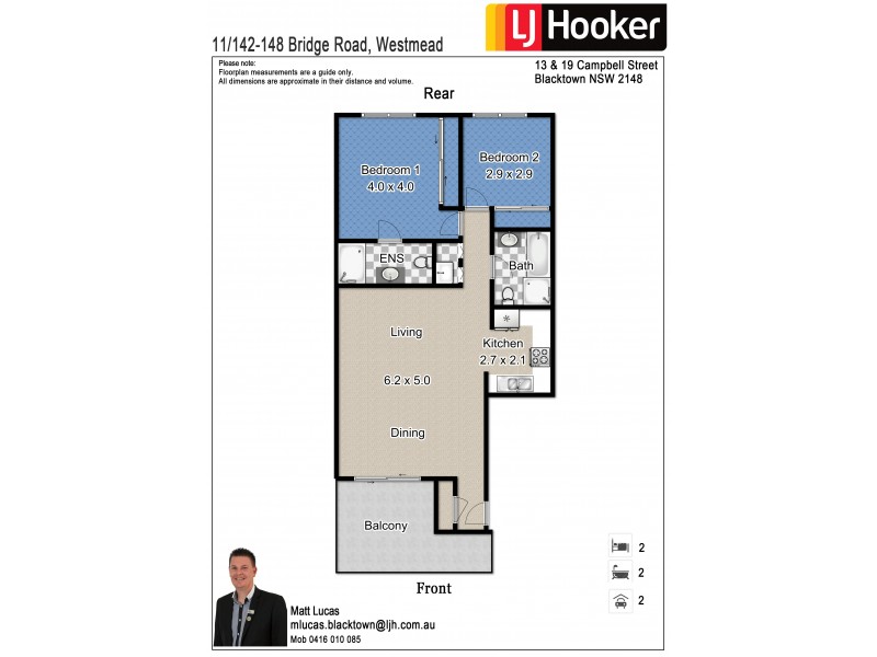 11/142-148 Bridge Road, Westmead NSW 2145 Floorplan