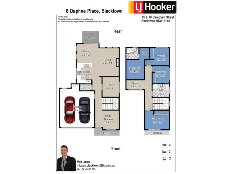 8 Daphne Place, Blacktown NSW 2148 Floorplan