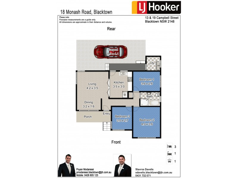 18 Monash Road, Blacktown NSW 2148 Floorplan