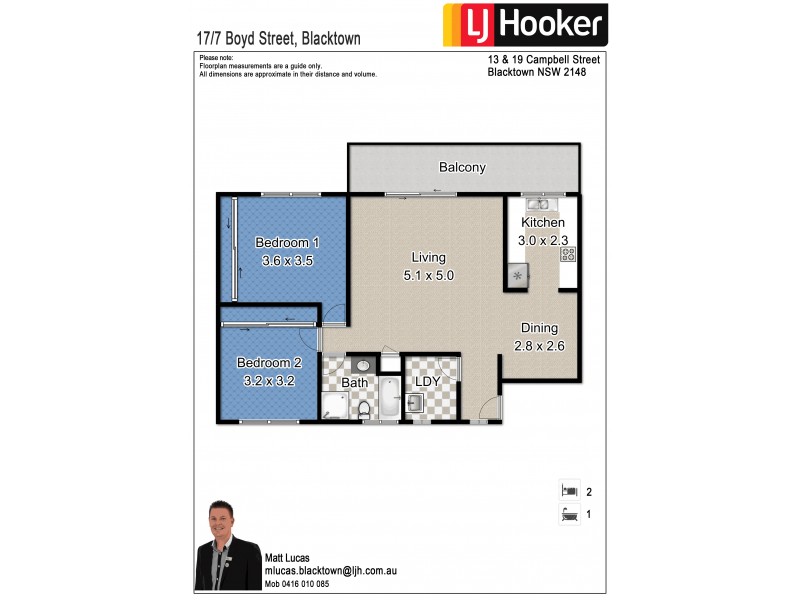 17/7 Boyd Street, Blacktown NSW 2148 Floorplan