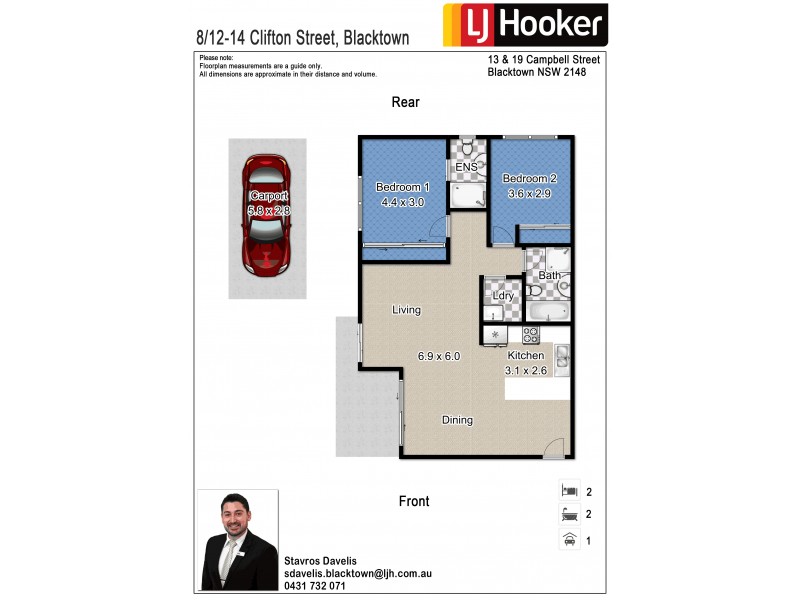 8/12-14 Clifton Street, Blacktown NSW 2148 Floorplan