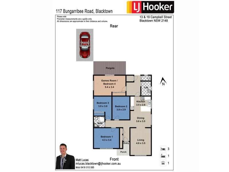 117 Bungarribee Road, Blacktown NSW 2148 Floorplan